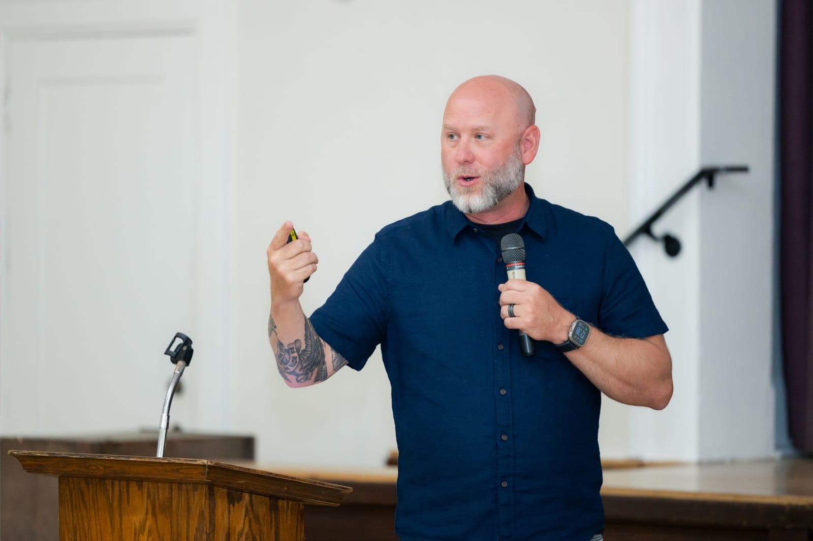 Todd Hiestand delivering a keynote